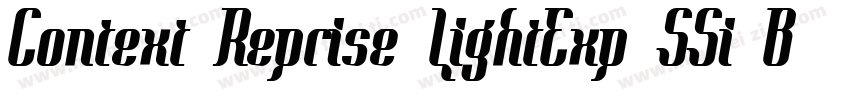 Context Reprise LightExp SSi Bold字体转换